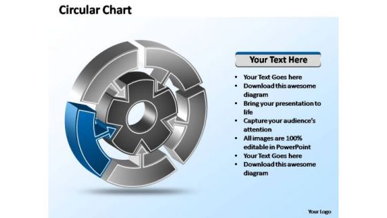 PowerPoint Designs Growth Interconnected Circular Chart Ppt Backgrounds