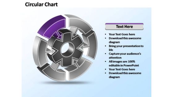 PowerPoint Designs Growth Interconnected Circular Chart Ppt Template