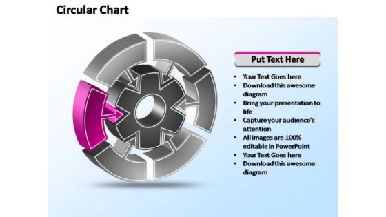 PowerPoint Designs Growth Interconnected Circular Chart Ppt Templates