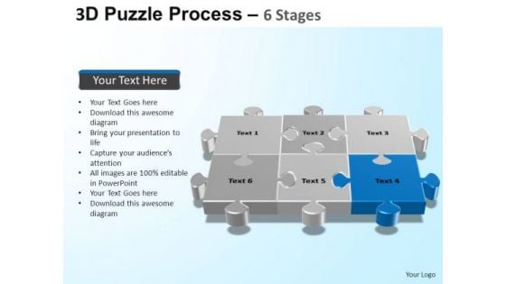 PowerPoint Designs Growth Puzzle Process Ppt Template