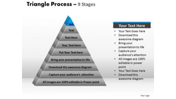 PowerPoint Designs Growth Triangle Process Ppt Template