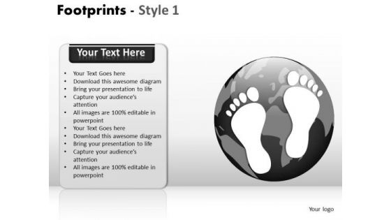 PowerPoint Designs Leadership Footprints Ppt Layout