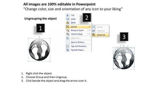 PowerPoint Designs Leadership Footprints Ppt Layout