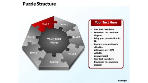 PowerPoint Designs Leadership Puzzle Structure Ppt Templates