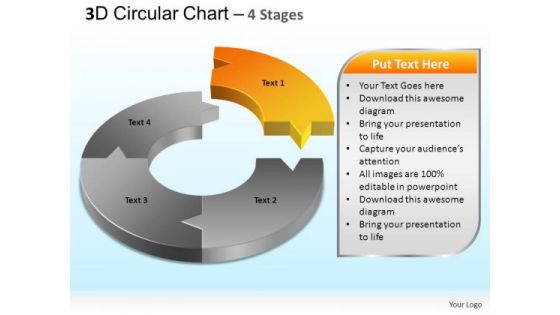 PowerPoint Designs Marketing Circular Chart Ppt Templates