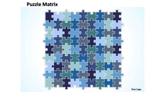 PowerPoint Designs Marketing Puzzle Matrix Ppt Template