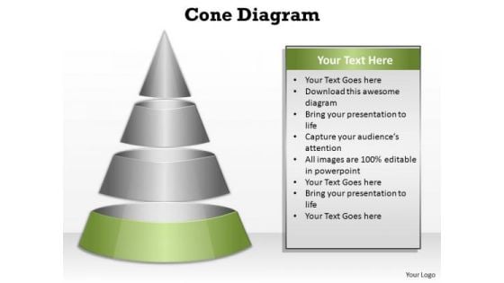 PowerPoint Designs Process Cone Diagram Ppt Slide Designs