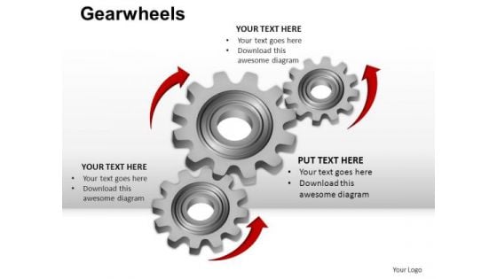 PowerPoint Designs Process Gear Wheel Ppt Presentation