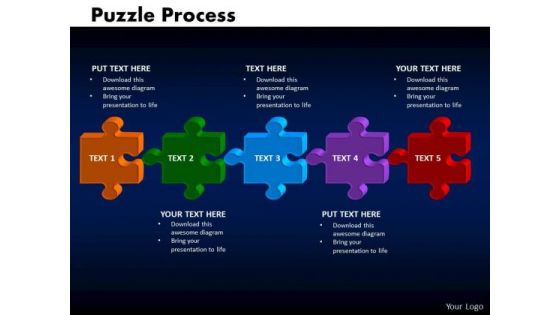 PowerPoint Designs Puzzle Process Business Ppt Presentation Designs