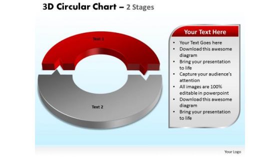 PowerPoint Designs Sales Circular Chart Ppt Slides