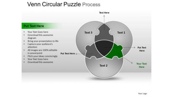 PowerPoint Designs Sales Circular Puzzle Ppt Designs