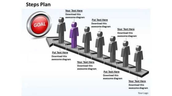 PowerPoint Designs Sales Steps Plan 7 Stages Style 5 Ppt Themes