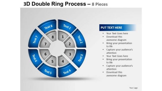 PowerPoint Designs Strategy Double Ring Ppt Slide