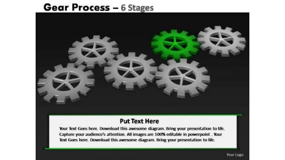 PowerPoint Designs Strategy Gears Process Ppt Slides