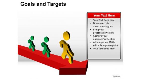 PowerPoint Designs Strategy Goals And Targets Ppt Slides