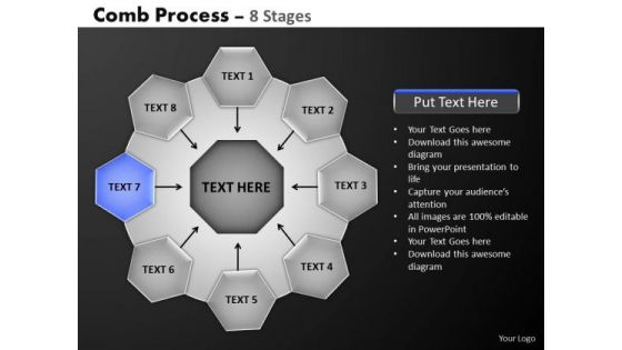 PowerPoint Designs Strategy Hub And Spokes Process Ppt Template