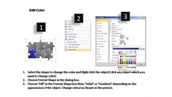PowerPoint Designs Success Puzzle Ppt Backgrounds