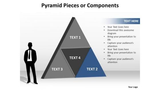 PowerPoint Designs Success Pyramid Pieces Ppt Backgrounds
