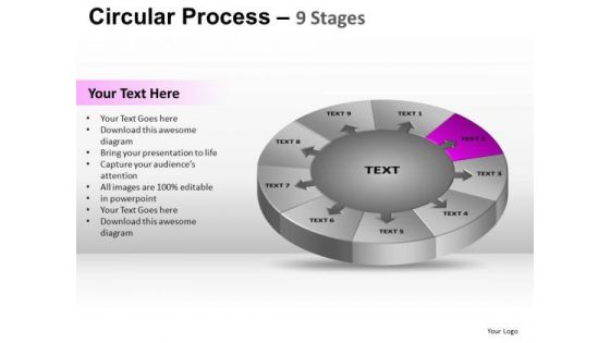 PowerPoint Designs Teamwork Circular Process Ppt Layouts