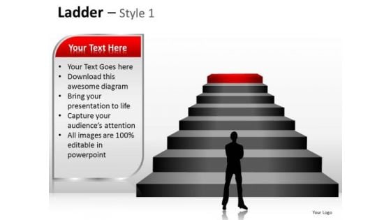 PowerPoint Designs Teamwork Ladder Ppt Layout