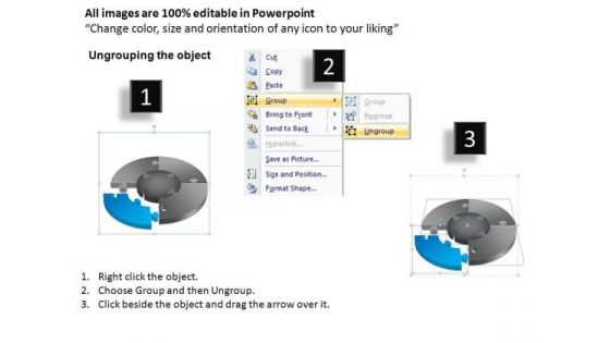 PowerPoint Designs Teamwork Pie Chart Puzzle Process Ppt Process