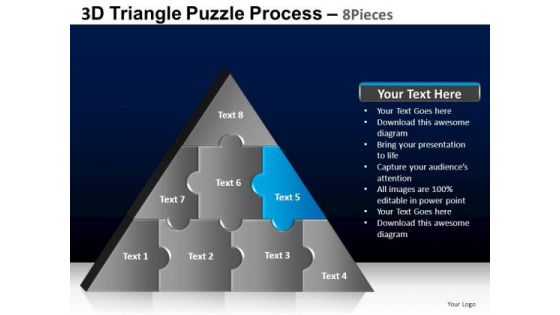 PowerPoint Designs Teamwork Triangle Puzzle Ppt Templates