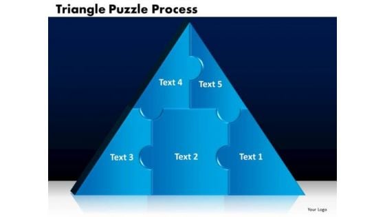 PowerPoint Designs Triangle Puzzle Marketing Ppt Templates