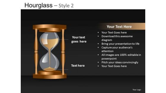 PowerPoint Diagram Of An Hourglass Editable Slides