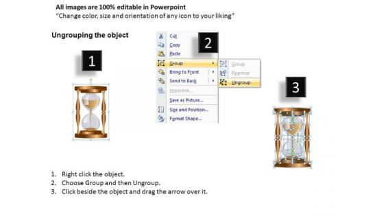 PowerPoint Diagram Of An Hourglass Editable Slides