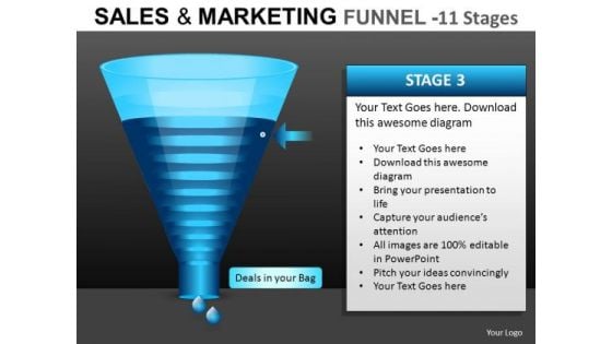 PowerPoint Diagrams Funnel Slides