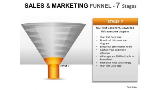 PowerPoint Graphic Funnel Sales Marketing Ppt Slides
