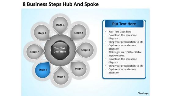 PowerPoint Graphics Business Templates Free Download Steps Hub And Spoke