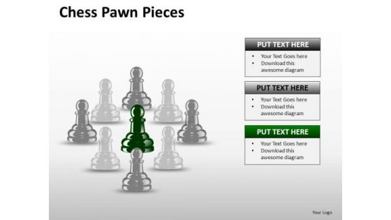 PowerPoint Graphics Leader Chess Ppt Slides