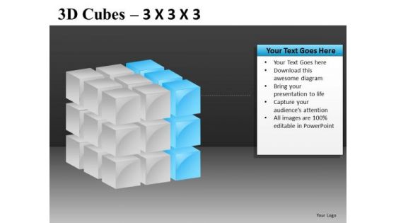 PowerPoint Graphics With Cube Diagrams