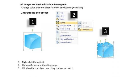 PowerPoint Graphics With Cube Diagrams