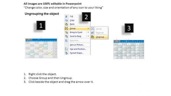 PowerPoint July 2012 Calendar Ppt Slide