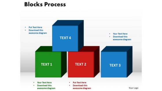 PowerPoint Layout Blocks Process Strategy Ppt Presentation