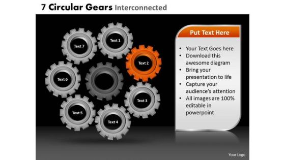PowerPoint Layout Business Circular Gears Ppt Layout