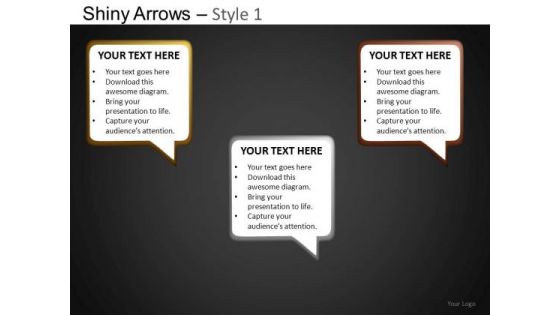 PowerPoint Layout Business Designs Shiny Arrows Ppt Slides