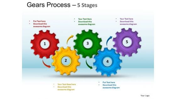 PowerPoint Layout Business Gears Process Ppt Designs