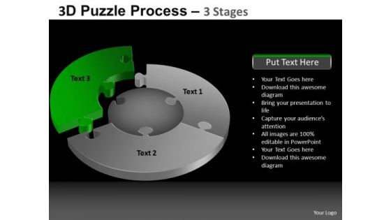 PowerPoint Layout Business Pie Chart Puzzle Process Ppt Process
