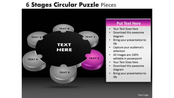 PowerPoint Layout Chart Circular Puzzle Ppt Layout