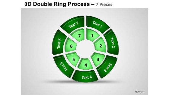 PowerPoint Layout Chart Double Ring Ppt Design Slides