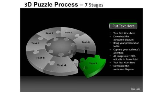 PowerPoint Layout Chart Pie Chart Puzzle Process Ppt Themes