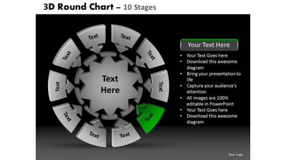 PowerPoint Layout Chart Round Chart Ppt Design