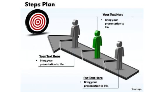 PowerPoint Layout Chart Steps Plan 3 Stages Style 3 Ppt Backgrounds