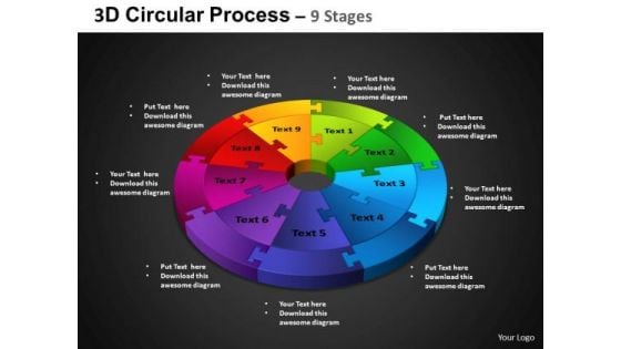 PowerPoint Layout Circle Process Circular Process Ppt Slidelayout