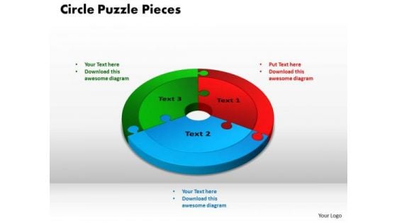 PowerPoint Layout Circle Puzzle Pieces Business Ppt Slides