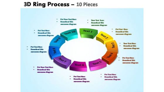 PowerPoint Layout Circular Chart Ring Process Ppt Slide