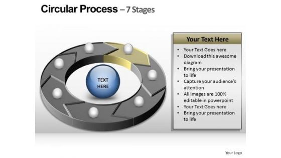 PowerPoint Layout Company Circular Process Ppt Slide